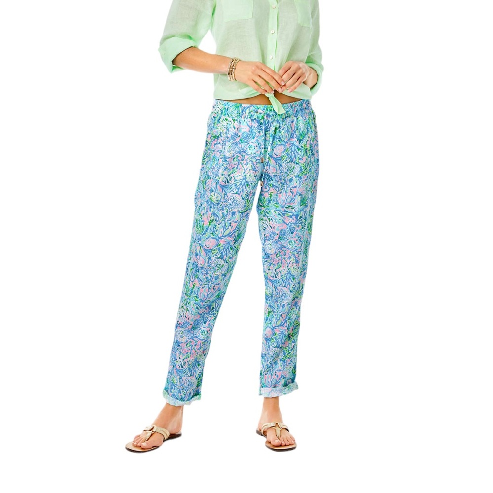 Pants - 31” inch Taron Mid-Rise Linen Pant - NWT  - elastic waist LPBOX2-15